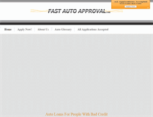 Tablet Screenshot of fastautoapproval.com